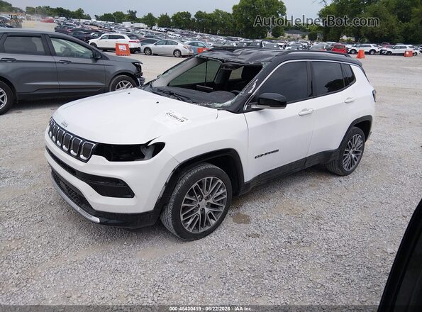 3C4NJDCB1NT121931 2022 JEEP COMPASS White Vista tres cuartos delantera izquierda