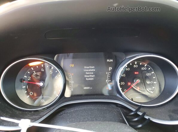 3C4NJDCB2HT688587 2017 JEEP COMPASS White Вид щитка приладів