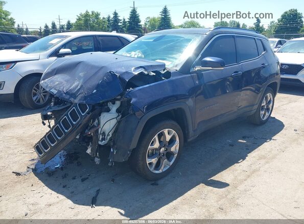 3C4NJDCB2KT787403 2019 JEEP COMPASS Blue Առջևի ձախ երեք քառորդ տեսարան