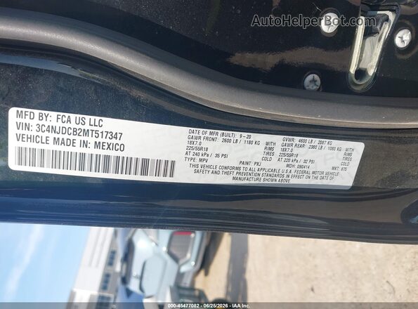 3C4NJDCB2MT517347 2021 JEEP COMPASS Черный Вид подкапотного пространства