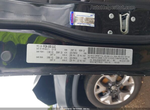 3C4NJDCB3KT673975 2019 JEEP COMPASS Черный Вид подкапотного пространства