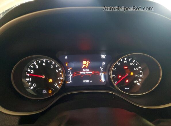 3C4NJDCB4LT101332 2020 JEEP COMPASS White Widok zestawu wskaźników