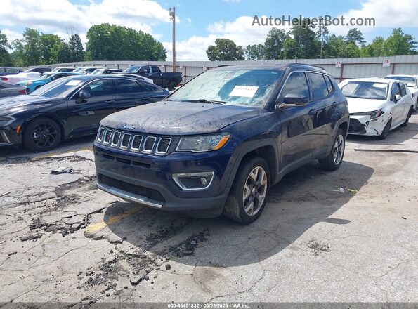 3C4NJDCB5JT104527 2018 JEEP COMPASS Blue წინა მარცხენა ხედი სამი მეოთხედიდან