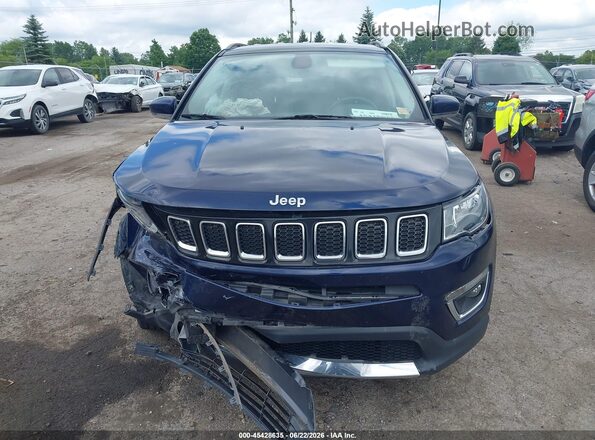 3C4NJDCB5KT767288 2019 JEEP COMPASS Blue Instrument cluster view