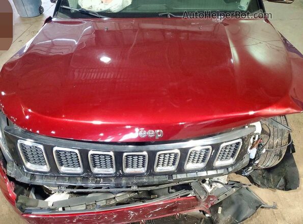 3C4NJDCB5LT238991 2020 JEEP COMPASS Burgundy ძრავის განყოფილების ხედი