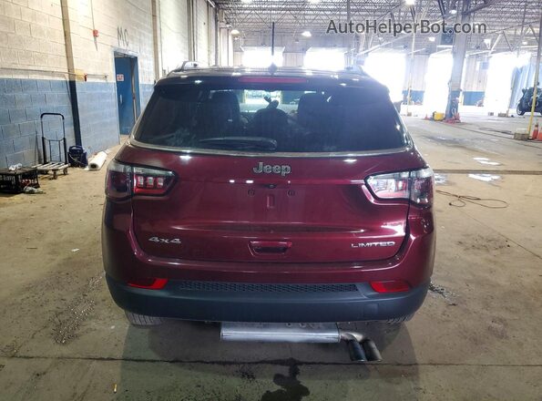 3C4NJDCB5LT238991 2020 JEEP COMPASS Burgundy უკანა ხედი