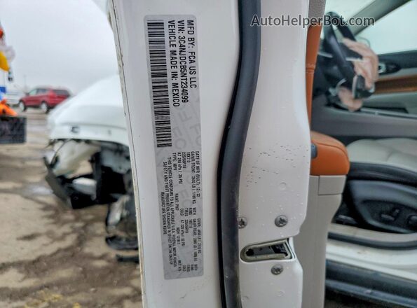3C4NJDCB5NT234099 2022 JEEP COMPASS White VIN კოდის სტიკერის ხედი