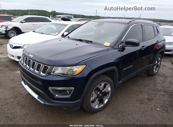 3C4NJDCB6KT599581 2019 JEEP COMPASS Blue Առջևի ձախ երեք քառորդ տեսարան