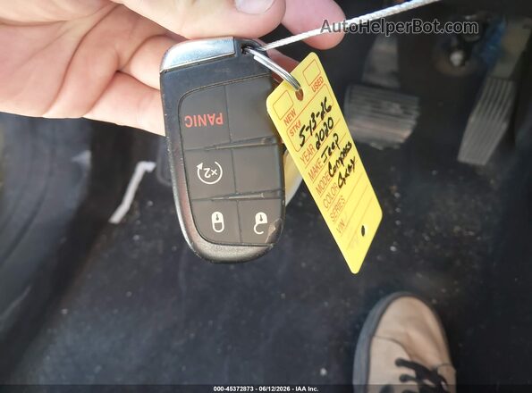 3C4NJDCB6LT163489 2020 JEEP COMPASS Серый Вид панели приборов
