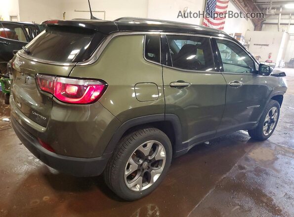 3C4NJDCB7JT435061 2018 JEEP COMPASS Зеленый Задняя правая четверть