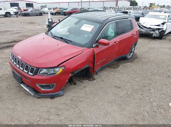 3C4NJDCB7KT696840 2019 JEEP COMPASS Red Առջևի ձախ երեք քառորդ տեսարան