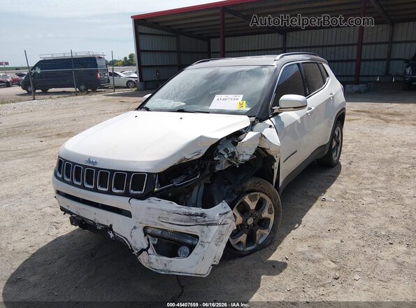 3C4NJDCB8JT179447 2018 JEEP COMPASS White წინა მარცხენა ხედი სამი მეოთხედიდან