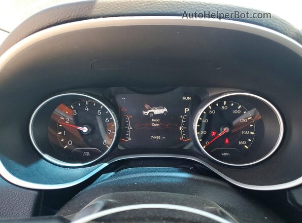 3C4NJDCB8KT596522 2019 JEEP COMPASS Black Vista del cuadro de instrumentos