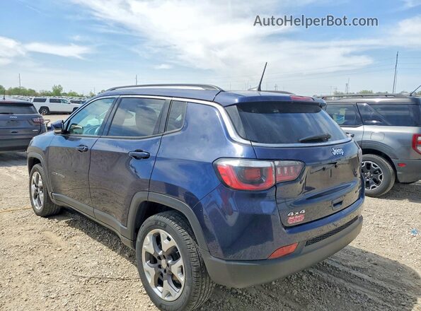 3C4NJDCB8LT215348 2020 JEEP COMPASS Blue Trasero izquierdo