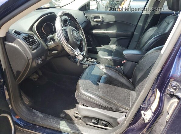 3C4NJDCB8LT215348 2020 JEEP COMPASS Blue Vista interior delantera