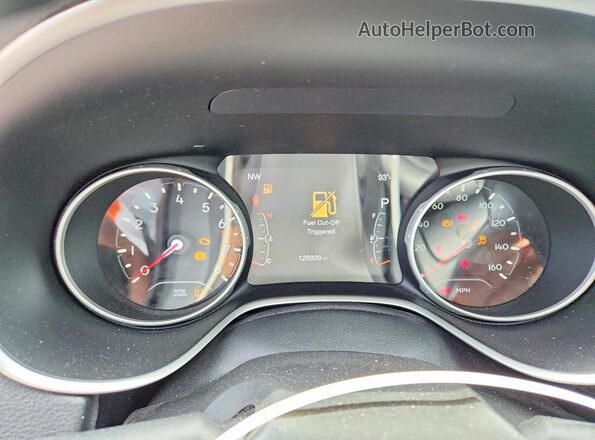 3C4NJDCB9HT597722 2017 JEEP COMPASS Charcoal Instrument cluster view