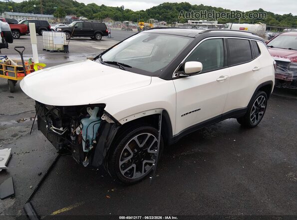 3C4NJDCB9HT665839 2017 JEEP NEW COMPASS White წინა მარცხენა ხედი სამი მეოთხედიდან