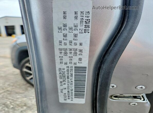 3C4NJDCB9KT673463 2019 JEEP COMPASS Gray Вид наклейки з VIN-кодом