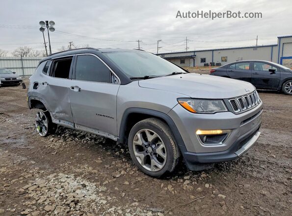 3C4NJDCBXKT673312 2019 JEEP COMPASS Серебряный Передняя правая четверть