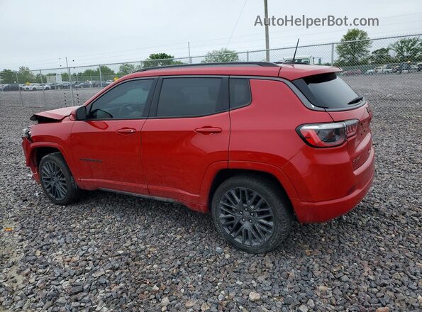 3C4NJDCBXNT132782 2022 JEEP COMPASS Red უკანა მარცხენა