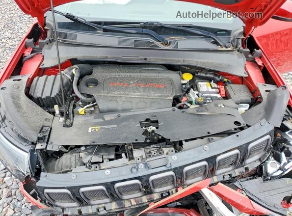 3C4NJDCBXNT132782 2022 JEEP COMPASS Red ძრავის განყოფილების ხედი