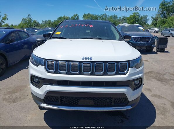 3C4NJDCBXNT136234 2022 JEEP COMPASS White Instrument cluster view