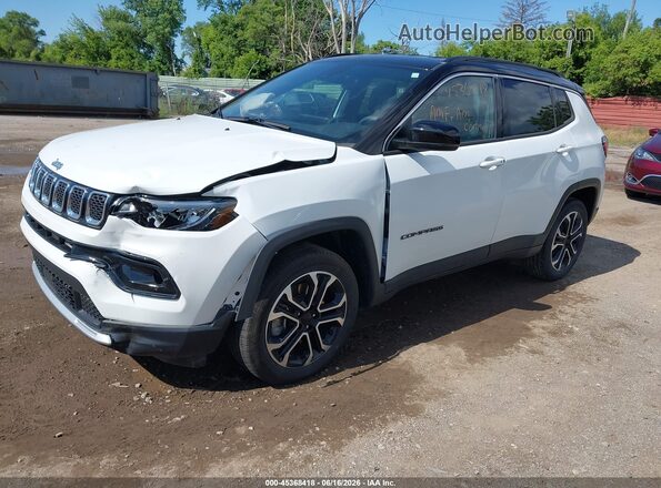 3C4NJDCN2PT548337 2023 JEEP COMPASS White Առջևի ձախ երեք քառորդ տեսարան