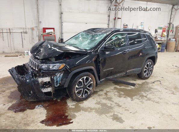 3C4NJDCN3PT527254 2023 JEEP COMPASS Black Առջևի ձախ երեք քառորդ տեսարան