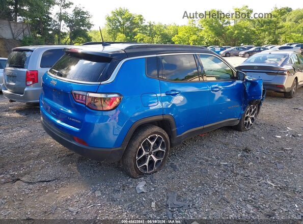 3C4NJDCN3ST542720 2025 JEEP COMPASS Blue Задня права чверть