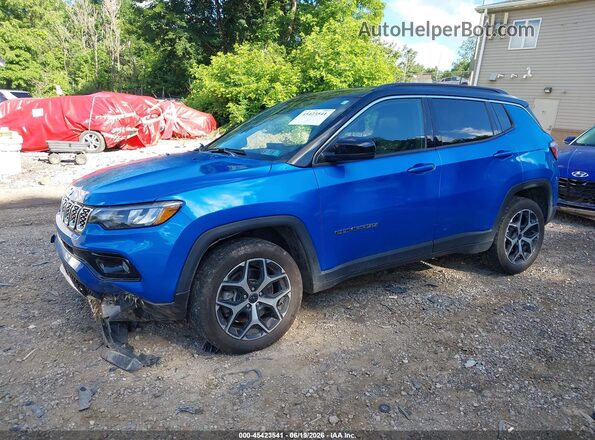 3C4NJDCN3ST542720 2025 JEEP COMPASS Blue Передня ліва чверть