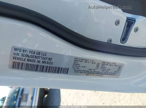 3C4NJDCN3TT247182 2026 JEEP COMPASS White 