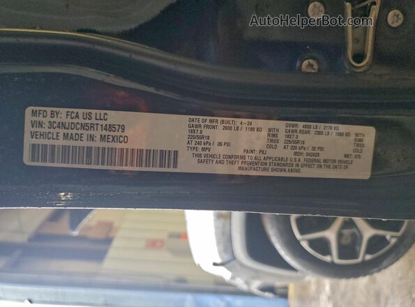 3C4NJDCN5RT148579 2024 JEEP COMPASS Black Вид підкапотного простору