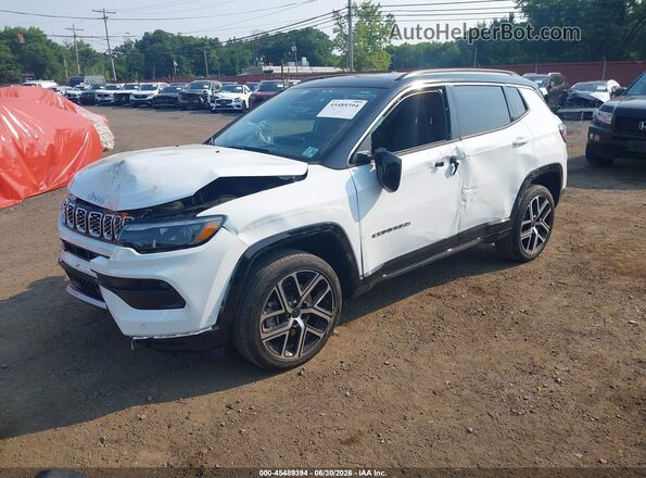 3C4NJDCN5ST531668 2025 JEEP COMPASS White წინა მარცხენა ხედი სამი მეოთხედიდან
