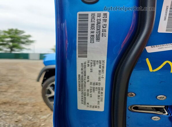 3C4NJDCN7ST556961 2025 JEEP COMPASS Blue VIN կոդի պիտակի տեսք