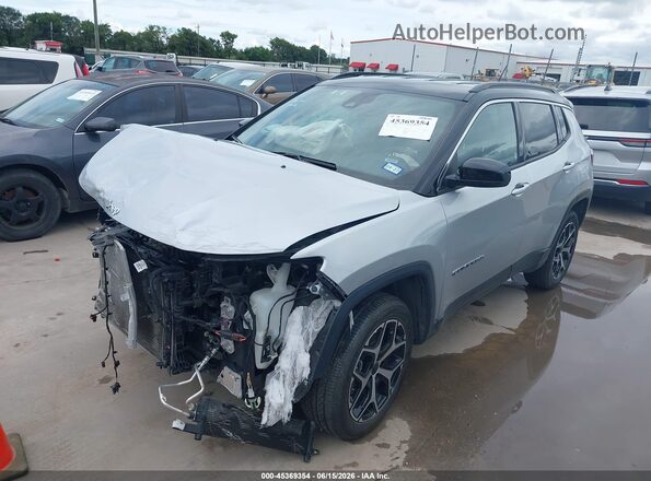 3C4NJDCN8ST561182 2025 JEEP COMPASS Silver Передня ліва чверть