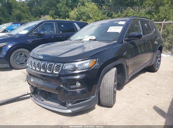 3C4NJDCNXST548255 2025 JEEP COMPASS Black წინა მარცხენა ხედი სამი მეოთხედიდან