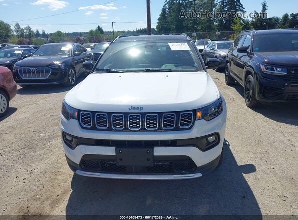 3C4NJDCNXST590828 2025 JEEP COMPASS White Вид щитка приладів