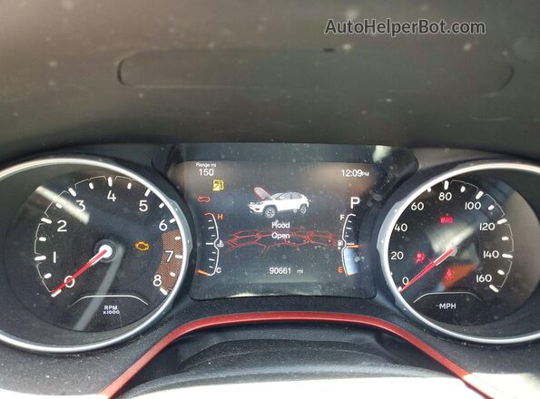 3C4NJDDB0KT759825 2019 JEEP COMPASS Silver Вид щитка приладів