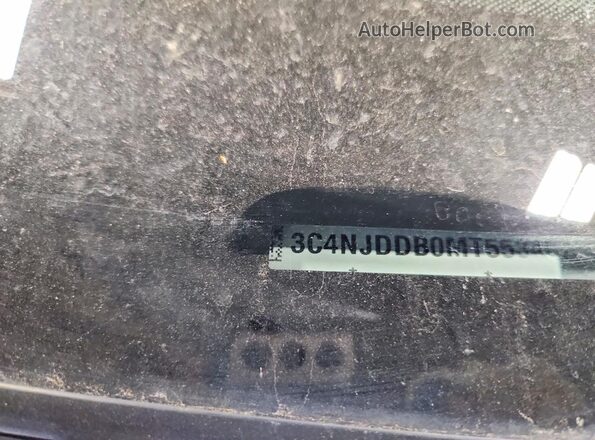 3C4NJDDB0MT553407 2021 JEEP COMPASS Gray Вид наклейки з VIN-кодом