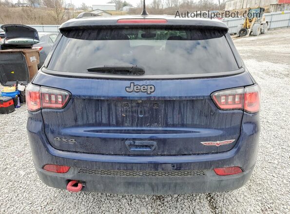 3C4NJDDB1HT597597 2017 JEEP COMPASS Синий Вид сзади