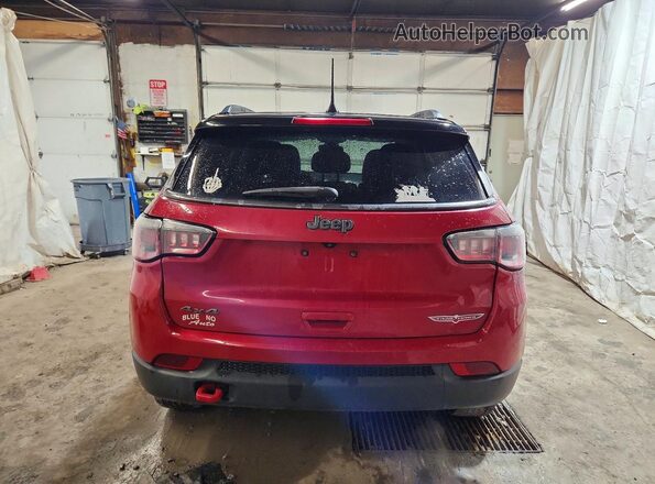 3C4NJDDB1HT674534 2017 JEEP COMPASS Red Vista trasera
