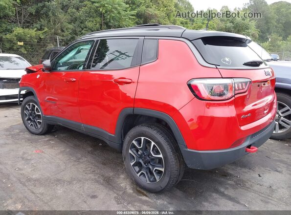 3C4NJDDB1LT189450 2020 JEEP COMPASS Red Rear left