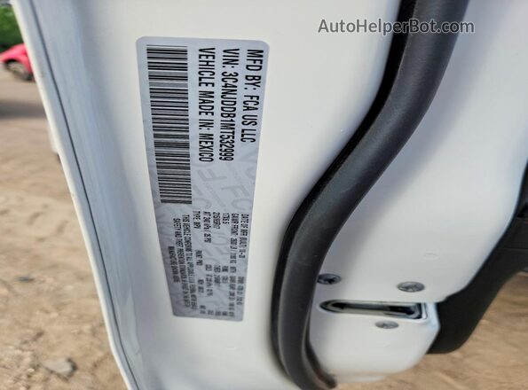3C4NJDDB1MT532999 2021 JEEP COMPASS White Vista de la etiqueta del VIN