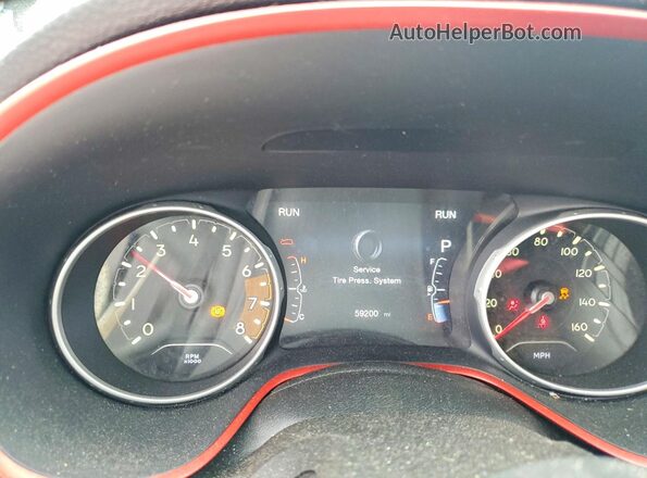 3C4NJDDB2JT115418 2018 JEEP COMPASS Gray Instrument cluster view