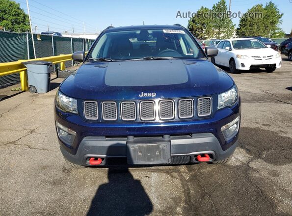 3C4NJDDB2JT234697 2018 JEEP COMPASS Blue წინა ხედი