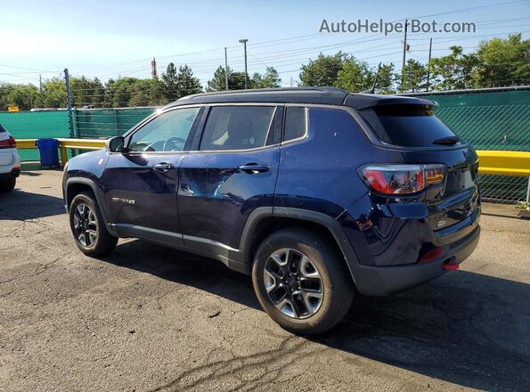 3C4NJDDB2JT234697 2018 JEEP COMPASS Blue უკანა მარცხენა