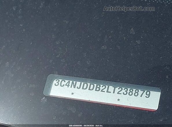 3C4NJDDB2LT238879 2020 JEEP COMPASS Красный 