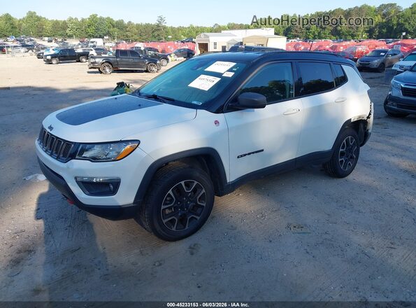 3C4NJDDB2MT529254 2021 JEEP COMPASS White წინა მარცხენა ხედი სამი მეოთხედიდან