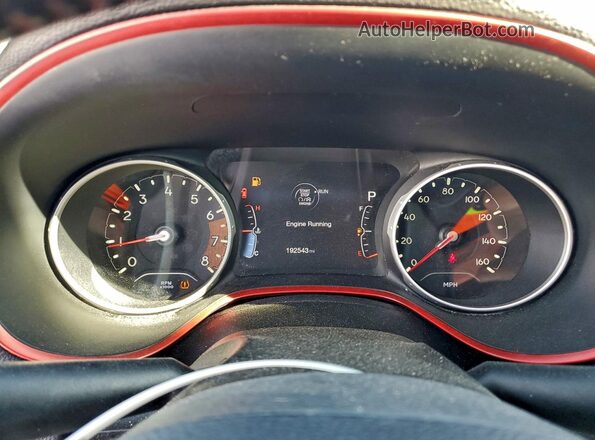 3C4NJDDB3HT666046 2017 JEEP COMPASS Red Instrument cluster view