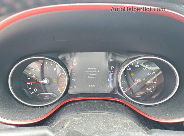 3C4NJDDB3JT485793 2018 JEEP COMPASS Серебряный Вид щитка приборов